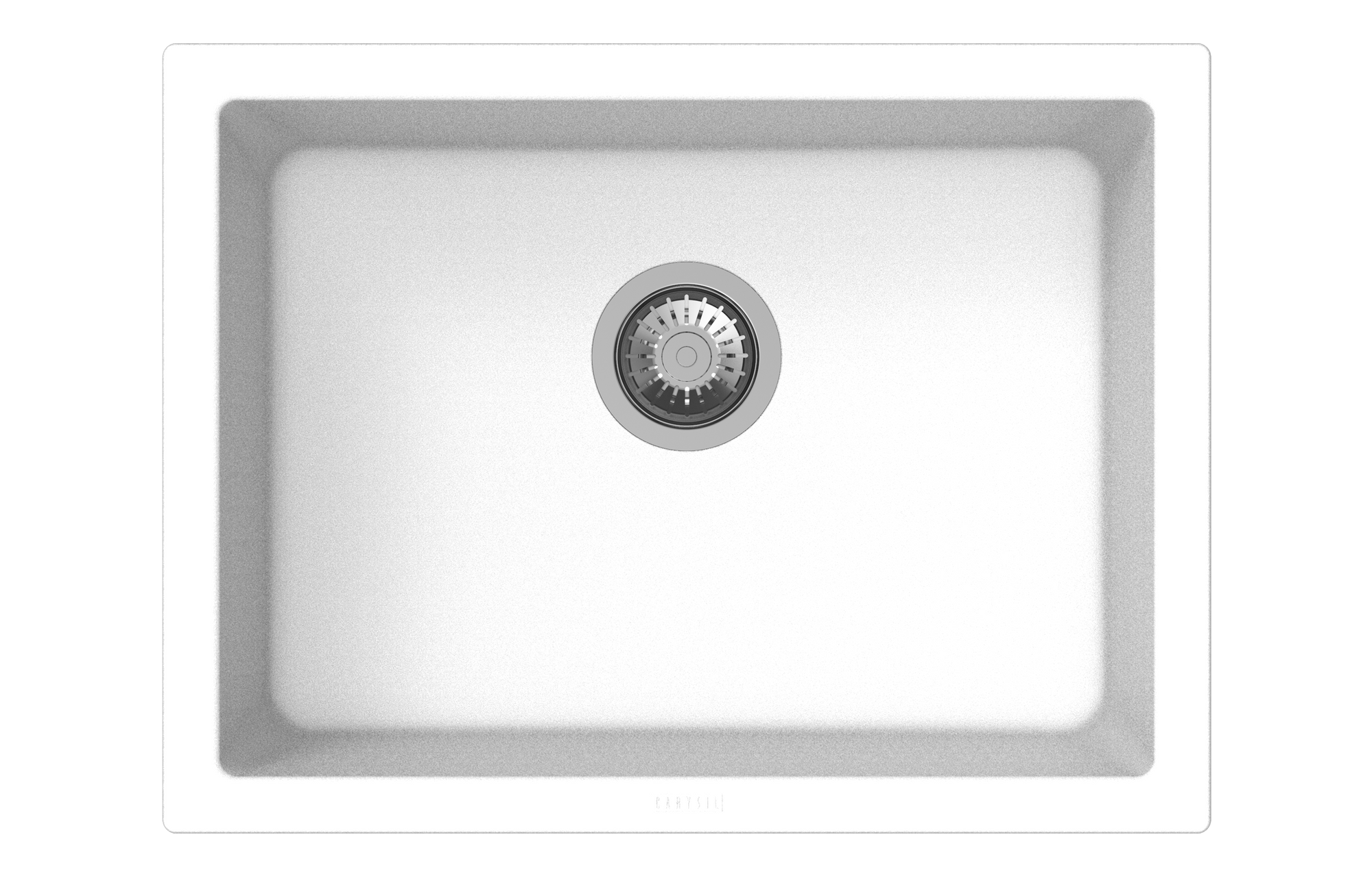 610 x 457 x 205mm Carysil Big Bowl Granite Kitchen/Laundry Sink Top/Flush/Under Moun